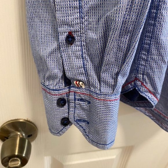 Vintage Italia c.1958 Long Sleeve Button Down Dress Shirt Size XL - Picture 3 of 10